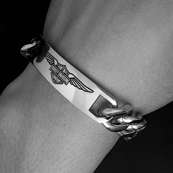 Biker Men's Chain Bracelets - Picture 5 of 5